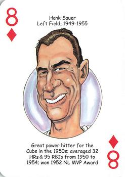 2015 Hero Decks Chicago Cubs Baseball Heroes Playing Cards #8♦ Hank Sauer Front