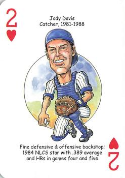 2015 Hero Decks Chicago Cubs Baseball Heroes Playing Cards #2♥ Jody Davis Front