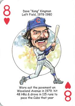 2015 Hero Decks Chicago Cubs Baseball Heroes Playing Cards #8♥ Dave Kingman Front