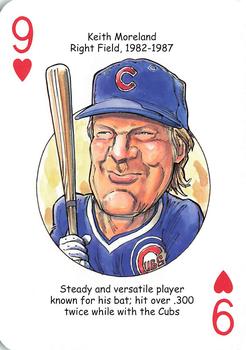 2015 Hero Decks Chicago Cubs Baseball Heroes Playing Cards #9♥ Keith Moreland Front