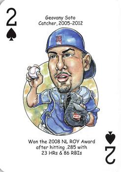 2015 Hero Decks Chicago Cubs Baseball Heroes Playing Cards #2♠ Geovany Soto Front