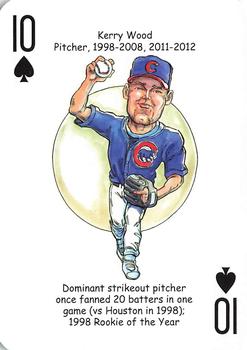 2015 Hero Decks Chicago Cubs Baseball Heroes Playing Cards #10♠ Kerry Wood Front