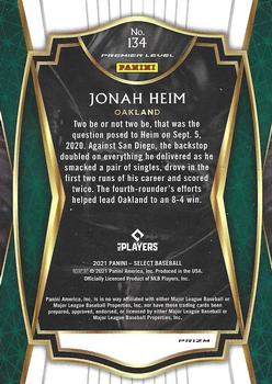 2021 Panini Select - Holo Prizm #134 Jonah Heim Back