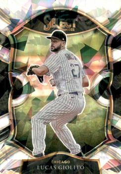 2021 Panini Select - Cracked Ice Prizm #28 Lucas Giolito Front