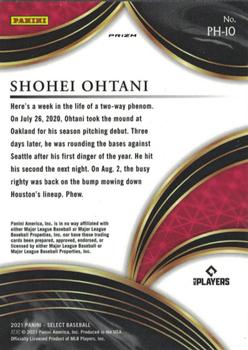 2021 Panini Select - Phenoms #PH-10 Shohei Ohtani Back
