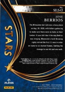 2021 Panini Select - Select Stars #SELS-13 Jose Berrios Back