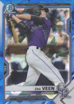 2021 Bowman Sapphire Edition #BCP-3 Zac Veen Front