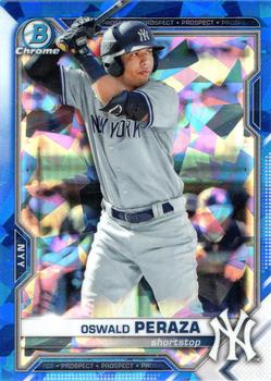 2021 Bowman Sapphire Edition #BCP-50 Oswald Peraza Front