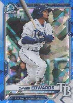 2021 Bowman Sapphire Edition #BCP-101 Xavier Edwards Front