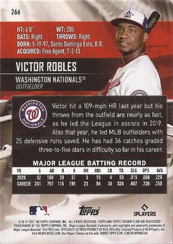 2021 Stadium Club - Red Foil #266 Victor Robles Back