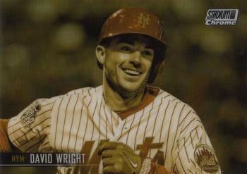 2021 Stadium Club - Chrome Gold Minted Refractor #135 David Wright Front