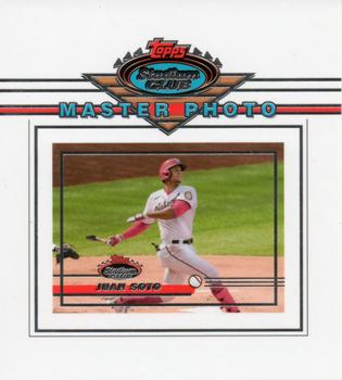 2021 Stadium Club - Oversized Base Master Photo Variation Toppers #OBPJS Juan Soto Front