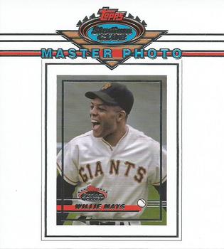 2021 Stadium Club - Oversized Base Master Photo Variation Toppers #OBPWM Willie Mays Front