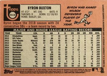 2018 Topps Heritage - Real One Autographs High Number #ROA-BB Byron Buxton Back