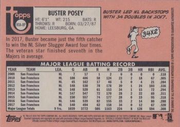 2018 Topps Heritage - Real One Autographs High Number #ROA-BP Buster Posey Back
