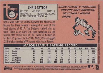 2018 Topps Heritage - Real One Autographs High Number #ROA-CT Chris Taylor Back