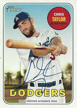 2018 Topps Heritage - Real One Autographs High Number #ROA-CT Chris Taylor Front