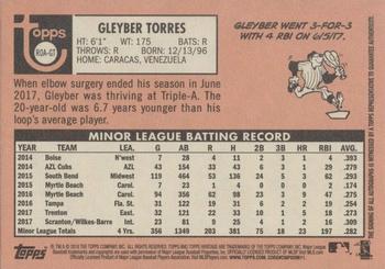 2018 Topps Heritage - Real One Autographs High Number #ROA-GT Gleyber Torres Back