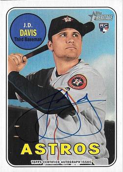 2018 Topps Heritage - Real One Autographs High Number #ROA-JD J.D. Davis Front