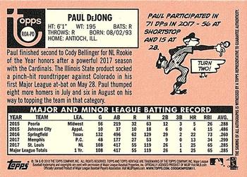 2018 Topps Heritage - Real One Autographs High Number #ROA-PD Paul DeJong Back