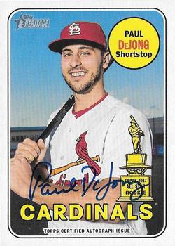 2018 Topps Heritage - Real One Autographs High Number #ROA-PD Paul DeJong Front