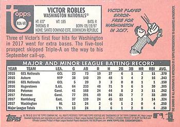 2018 Topps Heritage - Real One Autographs High Number #ROA-VR Victor Robles Back