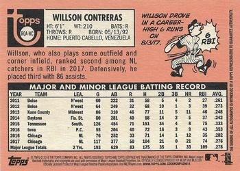 2018 Topps Heritage - Real One Autographs High Number #ROA-WC Willson Contreras Back