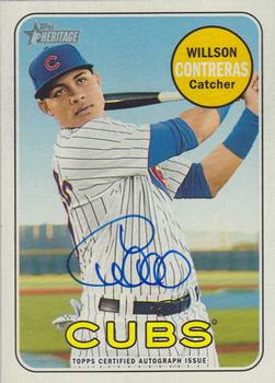 2018 Topps Heritage - Real One Autographs High Number #ROA-WC Willson Contreras Front