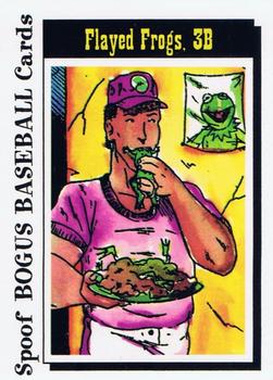 1992 Personality Comics Spoof Bogus Baseball #8 Flayed Frogs Front