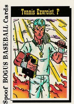 1992 Personality Comics Spoof Bogus Baseball #9 Tennis Exorcist Front
