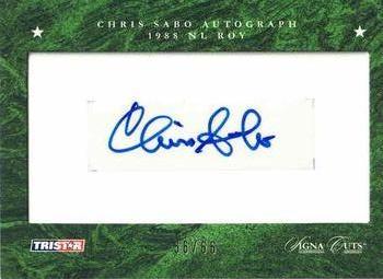 2008 TriStar Signa Cuts Baseball Edition - Award Winner #NNO Chris Sabo Front
