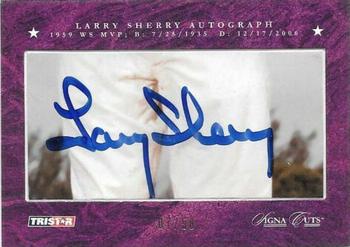 2008 TriStar Signa Cuts Baseball Edition - Vintage / Deceased / Star #NNO Larry Sherry Front