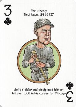 2006 Hero Decks Chicago White Sox South Side Edition Baseball Heroes Playing Cards #3♣ Earl Sheely Front