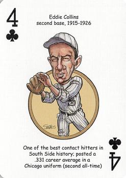 2006 Hero Decks Chicago White Sox South Side Edition Baseball Heroes Playing Cards #4♣ Eddie Collins Front