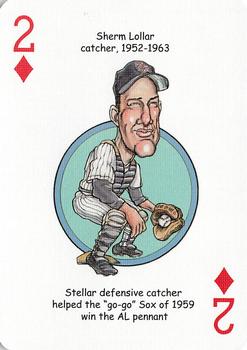 2006 Hero Decks Chicago White Sox South Side Edition Baseball Heroes Playing Cards #2♦ Sherm Lollar Front