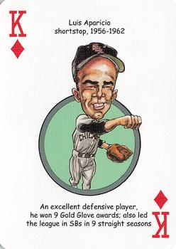 2006 Hero Decks Chicago White Sox South Side Edition Baseball Heroes Playing Cards #K♦ Luis Aparicio Front