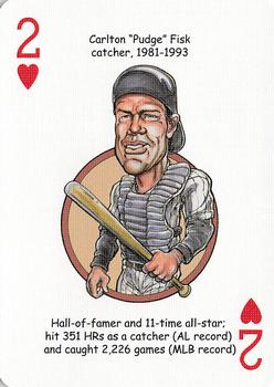 2006 Hero Decks Chicago White Sox South Side Edition Baseball Heroes Playing Cards #2♥ Carlton Fisk Front