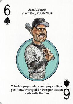 2006 Hero Decks Chicago White Sox South Side Edition Baseball Heroes Playing Cards #6♠ Jose Valentin Front