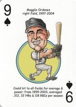 2006 Hero Decks Chicago White Sox South Side Edition Baseball Heroes Playing Cards #9♠ Magglio Ordonez Front