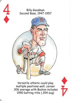 2007 Hero Decks Boston Red Sox Baseball Heroes Playing Cards #4♦ Billy Goodman Front