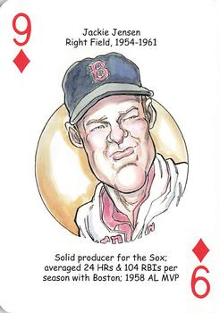 2007 Hero Decks Boston Red Sox Baseball Heroes Playing Cards #9♦ Jackie Jensen Front