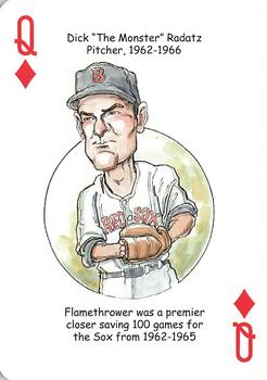 2007 Hero Decks Boston Red Sox Baseball Heroes Playing Cards #Q♦ Dick Radatz Front