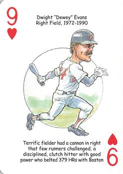 2007 Hero Decks Boston Red Sox Baseball Heroes Playing Cards #9♥ Dwight Evans Front