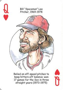 2007 Hero Decks Boston Red Sox Baseball Heroes Playing Cards #Q♥ Bill Lee Front