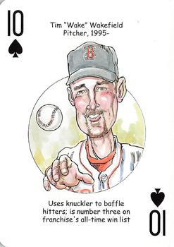 2007 Hero Decks Boston Red Sox Baseball Heroes Playing Cards #10♠ Tim Wakefield Front