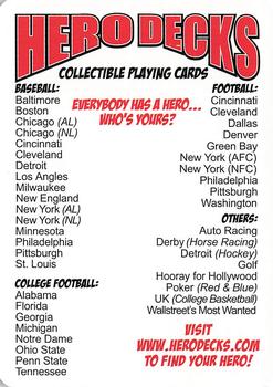 2007 Hero Decks Boston Red Sox Baseball Heroes Playing Cards #NNO Hero Decks Front