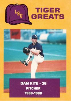 1988 McDag LSU Tigers Greats #3 Dan Kite Front