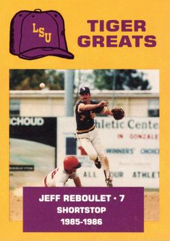 1988 McDag LSU Tigers Greats #4 Jeff Reboulet Front