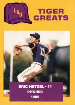 1988 McDag LSU Tigers Greats #5 Eric Hetzel Front