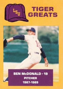 1988 McDag LSU Tigers Greats #7 Ben McDonald Front